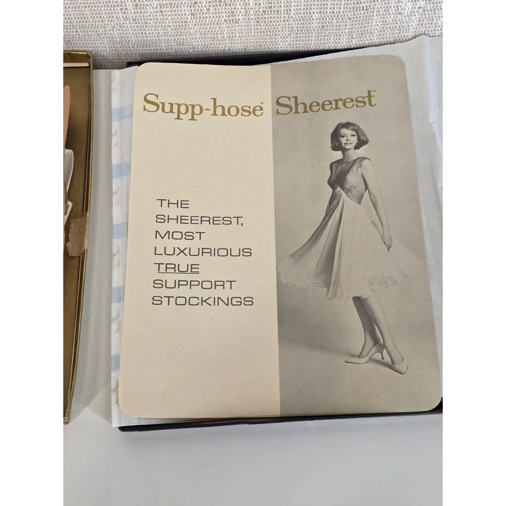 Vintage Supp-hose Sheerest Kayser Support Stockings‎ 3 Pairs Medium 051/014
